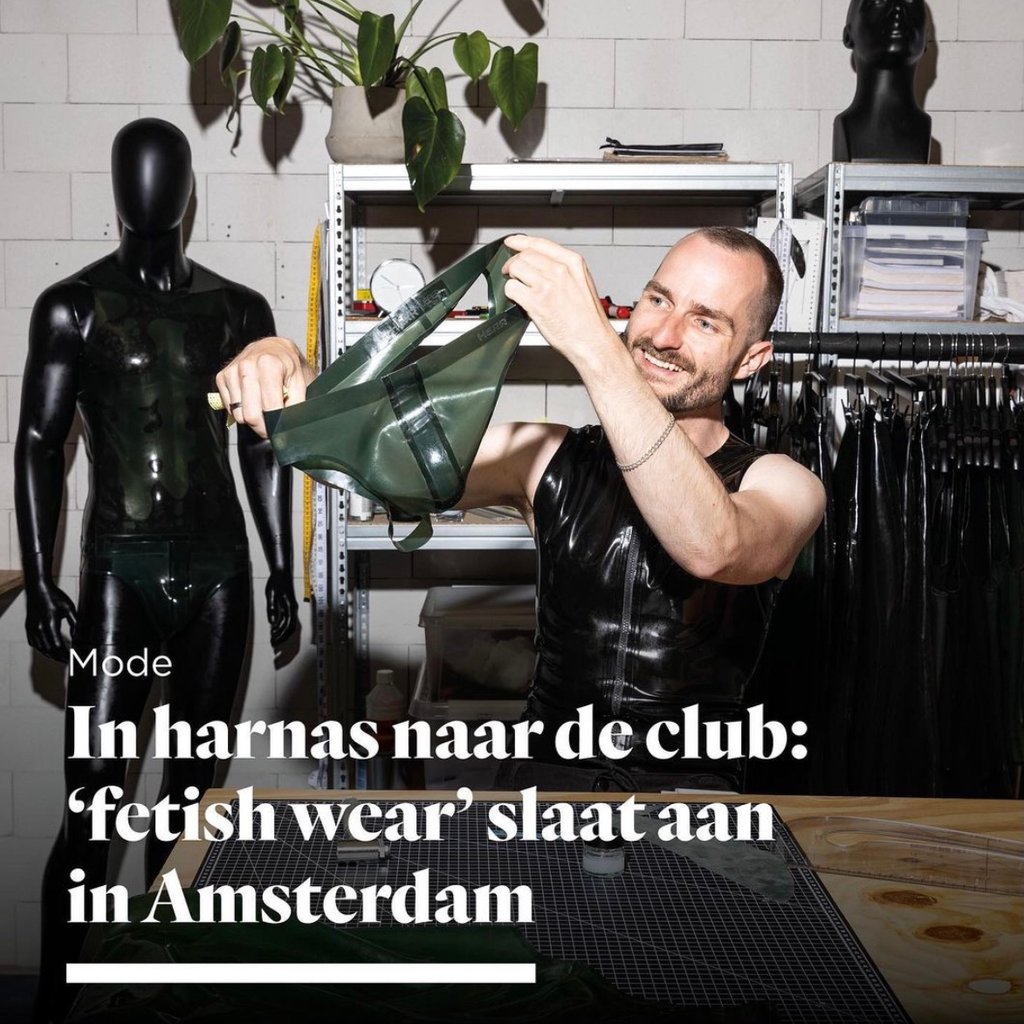 Latex mode catwalk clubwear Parool Photography Daphne Lucker HERR Amsterdam