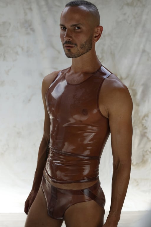 HERR CLASSIC TANK TOP RUBBER - pink translucent  -Front