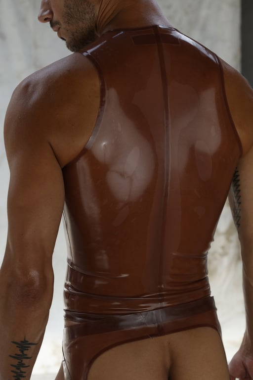 HERR CLASSIC TANK TOP RUBBER - pink translucent  -Back